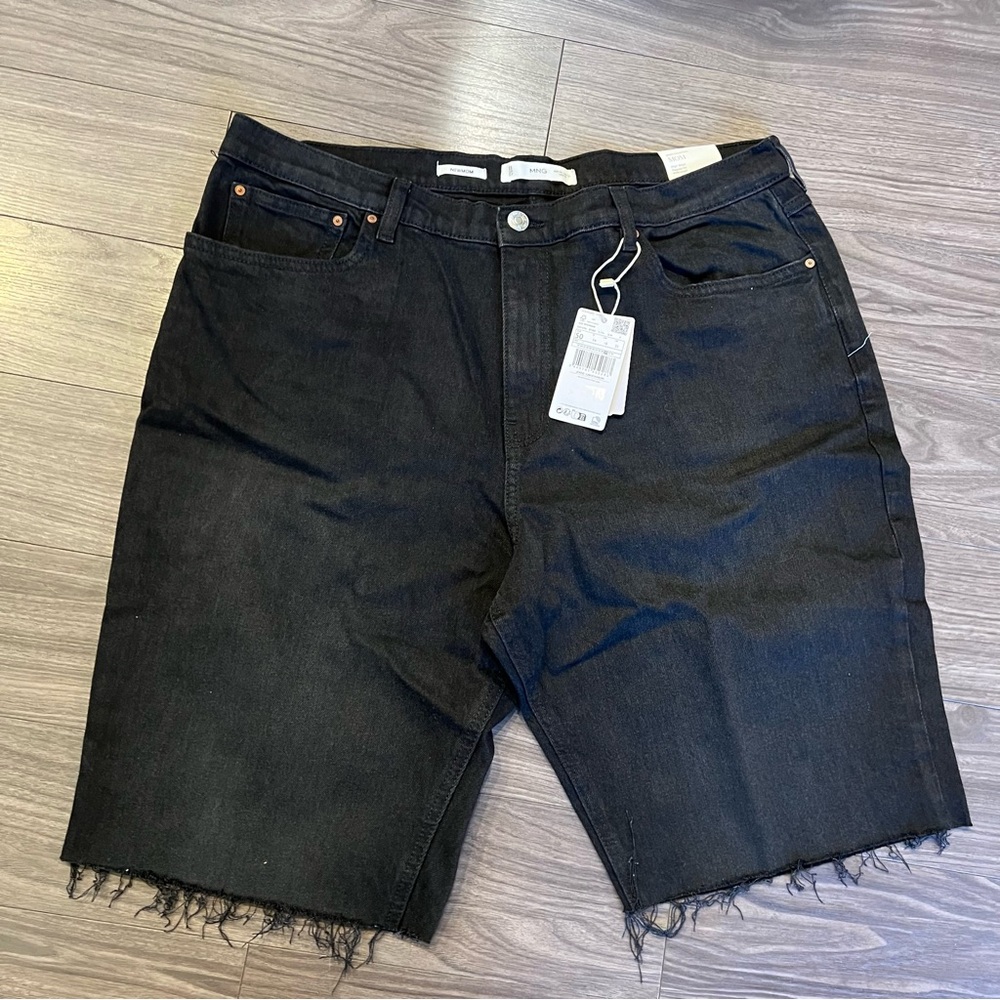 NWT MNG New Mom Plus size cutoff denim shorts sz 18